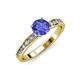 3 - Salana Classic Tanzanite and Diamond Engagement Ring 