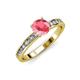 3 - Salana Classic Pink Tourmaline and Diamond Engagement Ring 