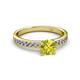 2 - Salana Classic Yellow and White Diamond Engagement Ring 