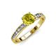 3 - Salana Classic Yellow and White Diamond Engagement Ring 