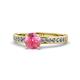 1 - Salana Classic Pink Tourmaline and Diamond Engagement Ring 