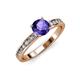 3 - Salana Classic Iolite and Diamond Engagement Ring 