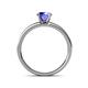 4 - Salana Classic Tanzanite and Diamond Engagement Ring 