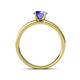 4 - Salana Classic Tanzanite and Diamond Engagement Ring 