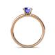 4 - Salana Classic Tanzanite and Diamond Engagement Ring 
