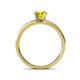 4 - Salana Classic Yellow and White Diamond Engagement Ring 