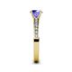 5 - Salana Classic Tanzanite and Diamond Engagement Ring 