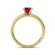 4 - Salana Classic Ruby and Diamond Engagement Ring 