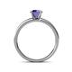 4 - Salana Classic Iolite and Diamond Engagement Ring 