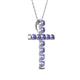 2 - Amen Tanzanite Cross Pendant 