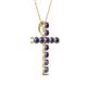 2 - Amen Iolite Cross Pendant 