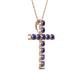 2 - Amen Iolite Cross Pendant 
