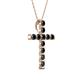2 - Amen Black Diamond Cross Pendant 