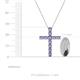 4 - Amen Tanzanite Cross Pendant 
