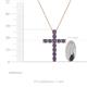 4 - Amen Iolite Cross Pendant 