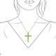 3 - Amen Peridot Cross Pendant 