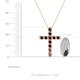 4 - Amen Rhodolite Garnet Cross Pendant 