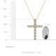 4 - Amen White Sapphire Cross Pendant 
