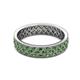 3 - Cailyn Green Garnet Eternity Band 