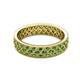 3 - Cailyn Green Garnet Eternity Band 