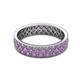 3 - Cailyn Amethyst Eternity Band 