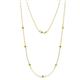 1 - Salina (7 Stn/2.6mm) Yellow Diamond on Cable Necklace 