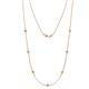 1 - Salina (7 Stn/2.6mm) Yellow and White Diamond on Cable Necklace 