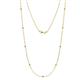 1 - Adia (9 Stn/2mm) Yellow Diamond on Cable Necklace 