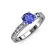 3 - Salana Classic Tanzanite and Diamond Engagement Ring 