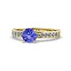 1 - Salana Classic Tanzanite and Diamond Engagement Ring 