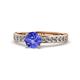 1 - Salana Classic Tanzanite and Diamond Engagement Ring 