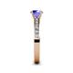 5 - Salana Classic Tanzanite and Diamond Engagement Ring 