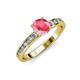 3 - Salana Classic Pink Tourmaline and Diamond Engagement Ring 