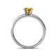 4 - Salana Classic Citrine and Diamond Engagement Ring 
