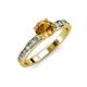 3 - Salana Classic Citrine and Diamond Engagement Ring 