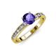 3 - Salana Classic Iolite and Diamond Engagement Ring 