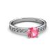 2 - Salana Classic Pink Tourmaline and Diamond Engagement Ring 