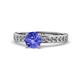 1 - Salana Classic Tanzanite and Diamond Engagement Ring 