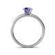 4 - Salana Classic Iolite and Diamond Engagement Ring 