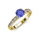 3 - Salana Classic Tanzanite and Diamond Engagement Ring 