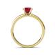 4 - Salana Classic Ruby and Diamond Engagement Ring 