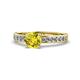 1 - Salana Classic Yellow and White Diamond Engagement Ring 