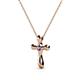 2 - Edena Petite Iolite Cross Pendant 