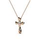 2 - Edena Petite Diamond Cross Pendant 