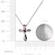 4 - Edena Petite Ruby Cross Pendant 