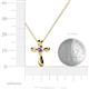 4 - Edena Petite Amethyst Cross Pendant 