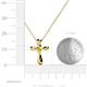 4 - Edena Petite Yellow Diamond Cross Pendant 