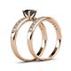 4 - Ronia Classic Black and White Diamond Bridal Set Ring 
