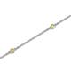 2 - Aizza (5 Stn/2mm) Yellow Sapphire Station Bracelet 