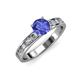 3 - Salana Classic Tanzanite and Diamond Engagement Ring 